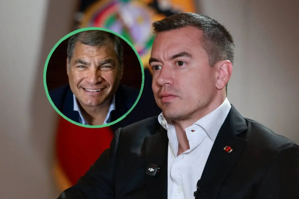 Daniel Noboa y Rafael Correa se enfrentan en X.