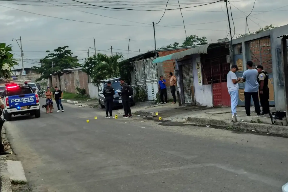 Ataque a tiros deja un fallecido en la parroquia Eloy Alfaro de Manta