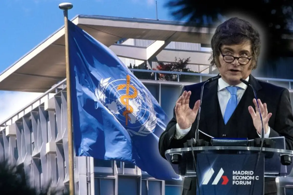 El presidente argentino Javier Milei ha sido crítico de la OMS.