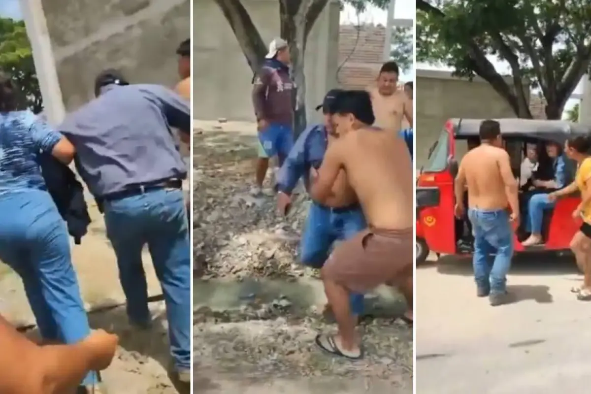 El periodista fue llevado a un hospital a bordo de una tricimoto. 