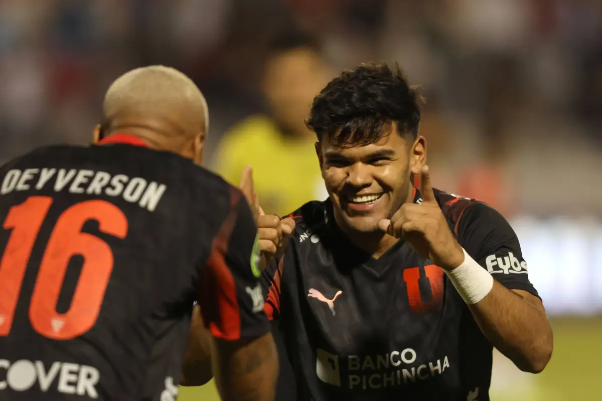 Goles de Rodney Redes y Janner Corozo dan triunfo a Liga de Quito ante Leones.  , API