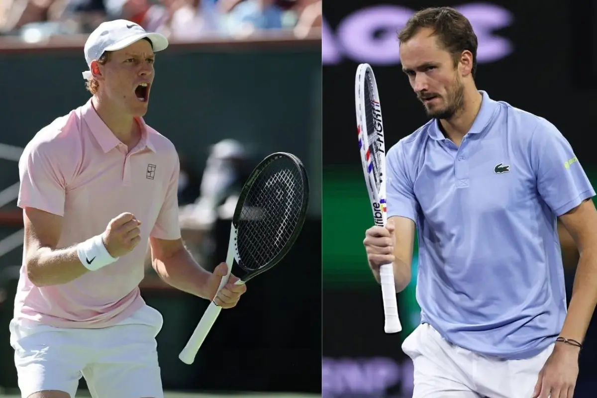Daniil Medvedev y Jannik Sinner se verán este domingo en la final del Masters 1.000 de Indian Wells.