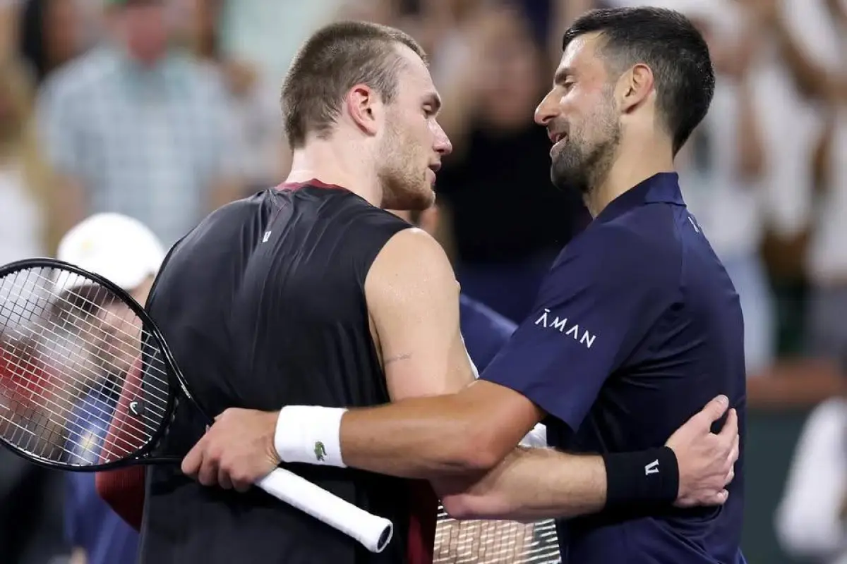 Novak Djokovic cayó ante Jack Draper en los octavos de final del Masters 1000 de Indian Wells