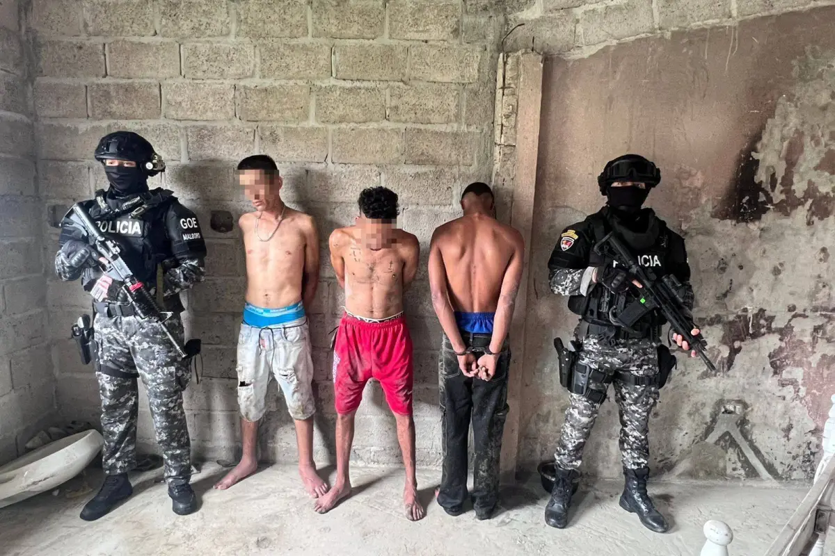 Persecución y balacera terminan con cinco detenidos en La Concordia