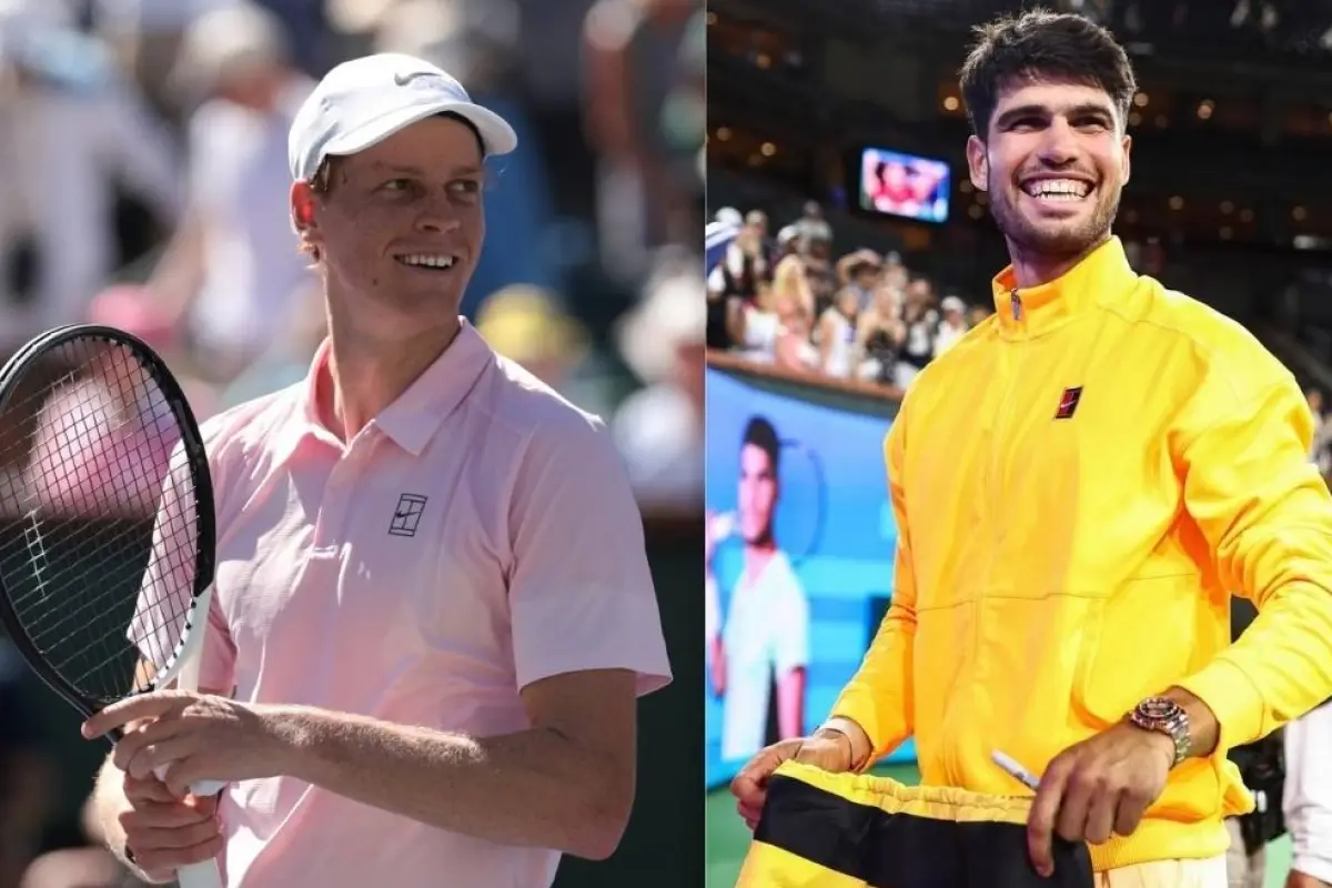 Jannik Sinner  y Carlos Alcaraz son dos de los semifinalistas del ATP de Indian Wells.