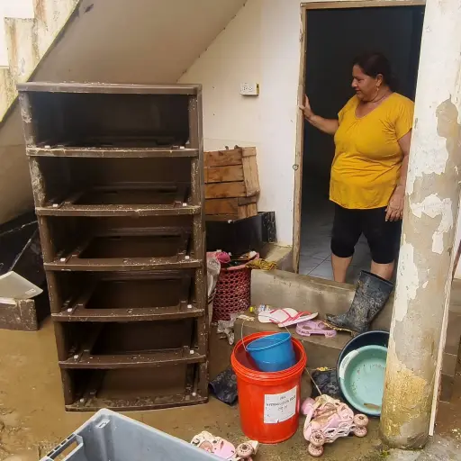 El invierno deja pérdidas millonarias en dos cantones de Manabí.