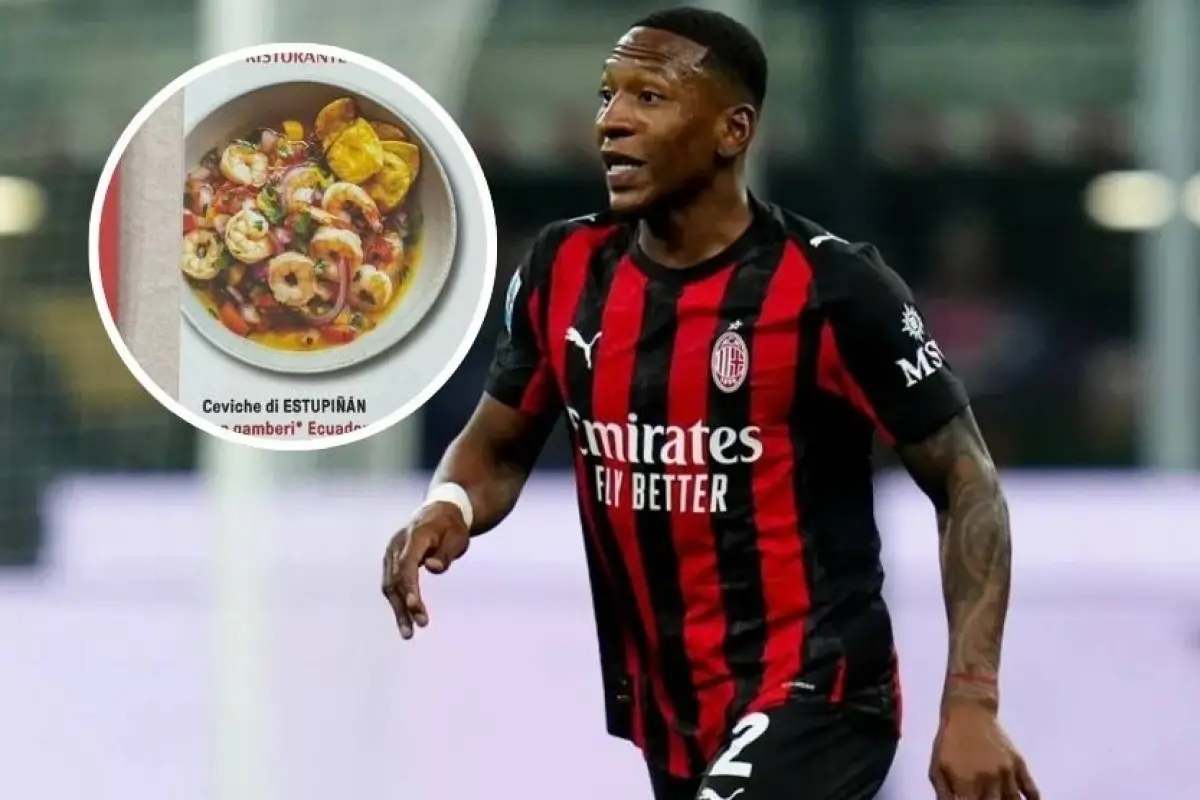 AC Milan homenajea a Pervis Estupiñán con el ‘Ceviche di Estupiñán’ tras su gol en el derbi