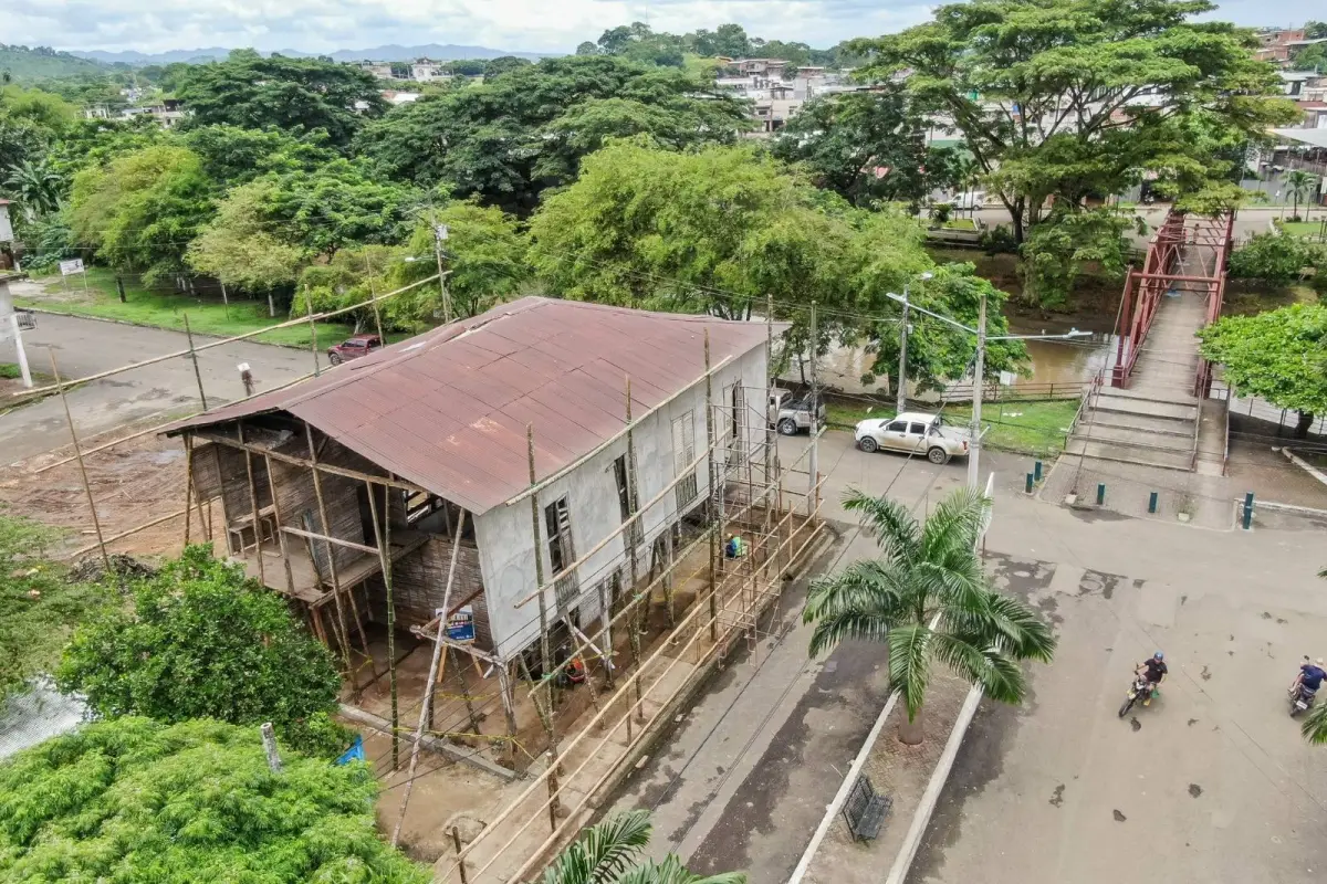 La casa Bélgica, un ícono del barrio San Bartolo, en Calceta., Erika Lucas