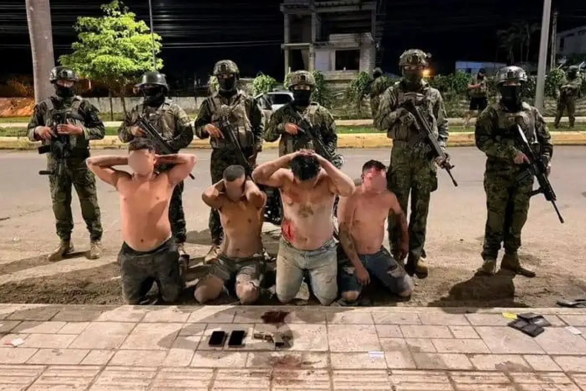 Los sospechosos fueron entregados a la Policía para su judicialización., Cortesía