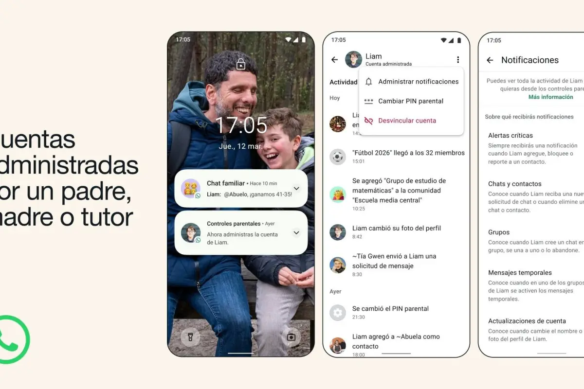 Las nuevas cuentas administradas por los padres en WhatsApp llegarán a Ecuador en las próximas semanas. 