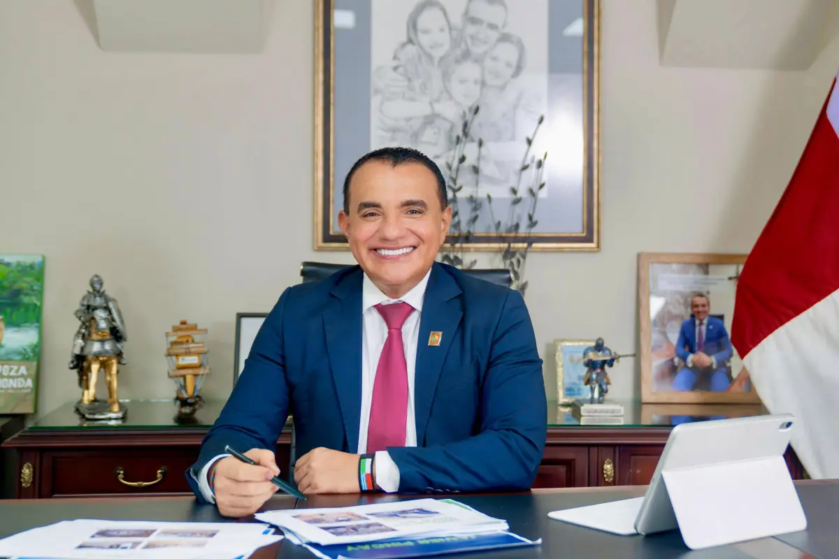 El alcalde de Portoviejo, Javier Pincay, dio detalles sobre los proyectos que prevé concretar., Cortesía