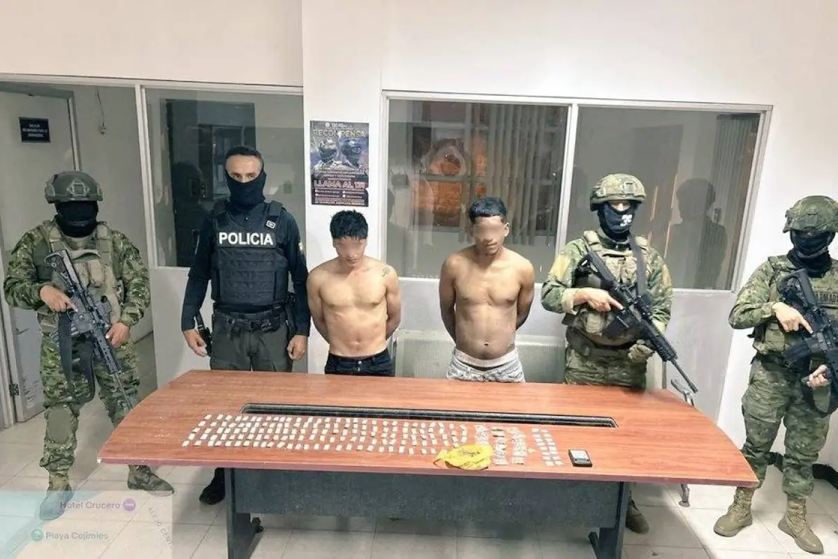 Militares detienen a dos ciudadanos por presunto microtráfico en Pedernales