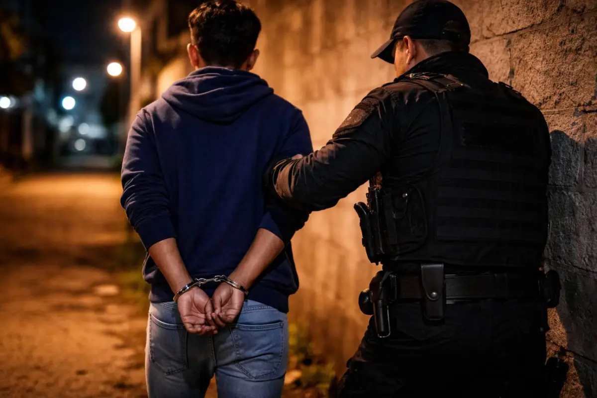 Adolescente fue sorprendido con una pistola en Santo Domingo durante control policial