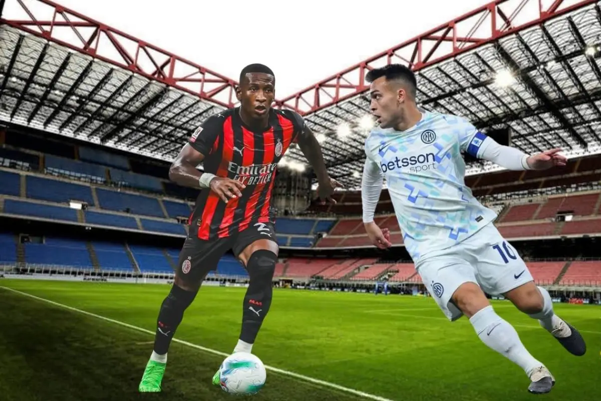 Pervis Estupiñán del AC Milan y Lautaro Martínez del Inter se medirán en San Siro