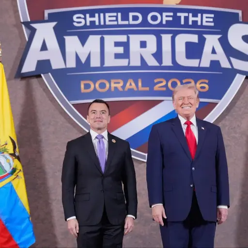 Daniel Noboa publica foto junto a Donald Trump y asegura que el tiempo de las mafias “se les ha acabado”