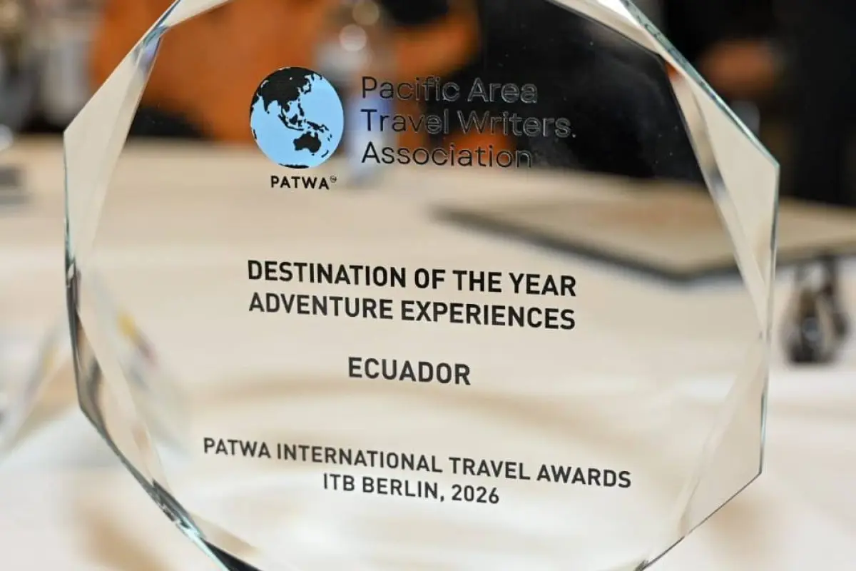 Ecuador premio PATWA Destino del Año Aventura ITB Berlín 2026
