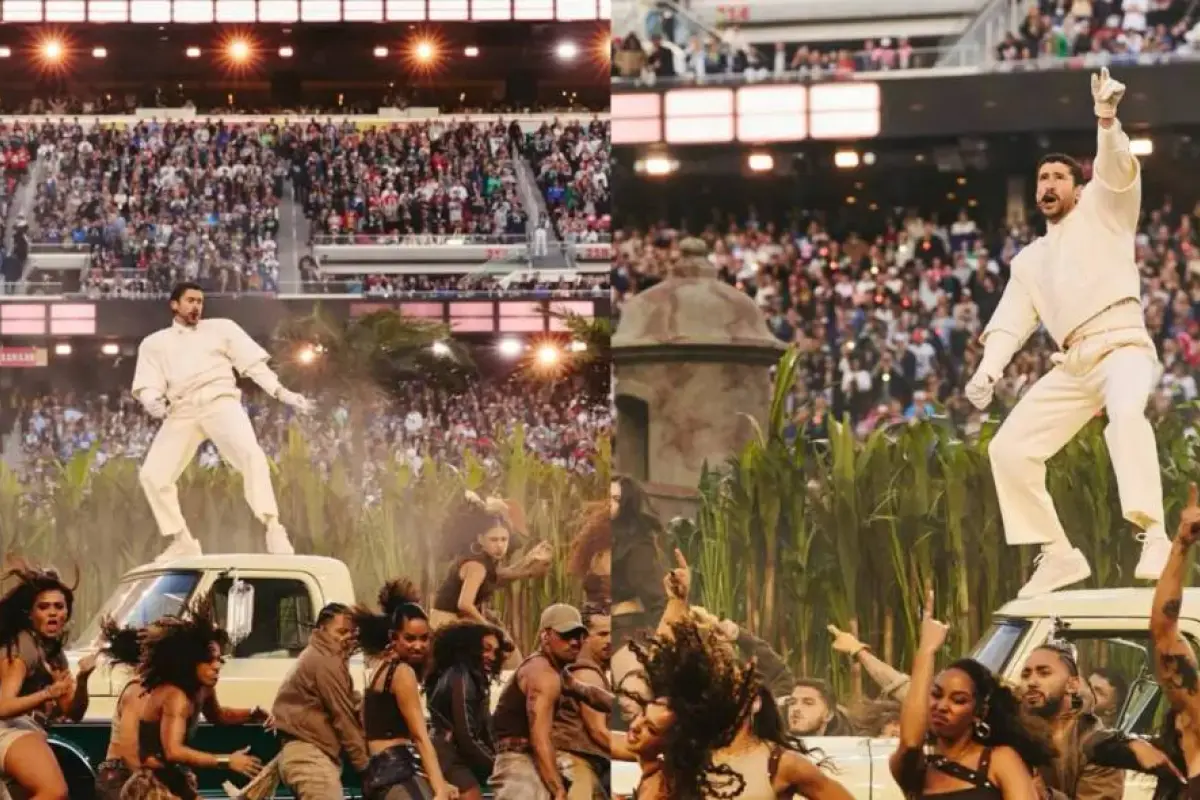 Bad Bunny hizo historia al presentarse en el Super Bowl. 