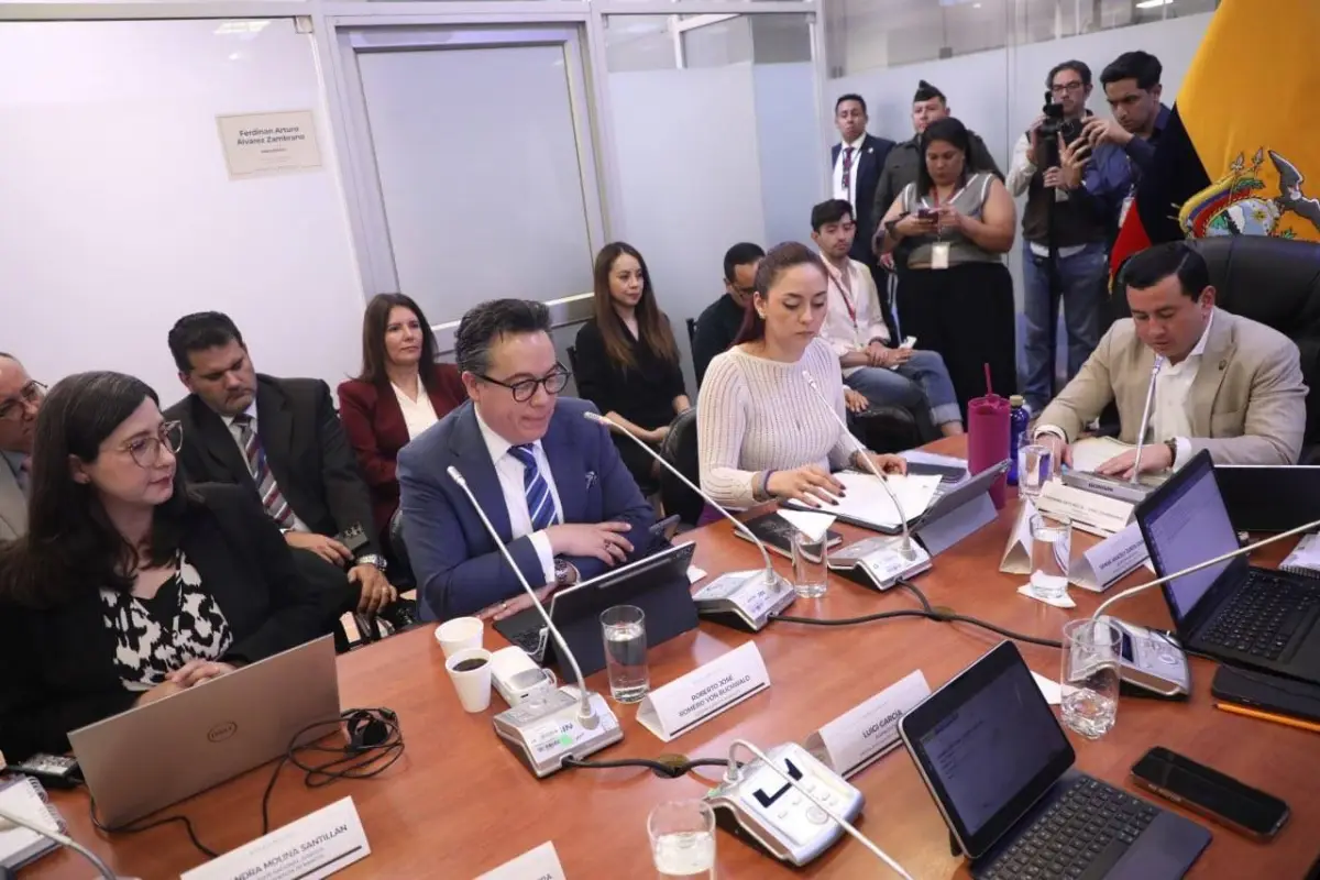 La comparecencia de Roberto Romero duró más de una hora. , X: @AsambleaEcuador. 