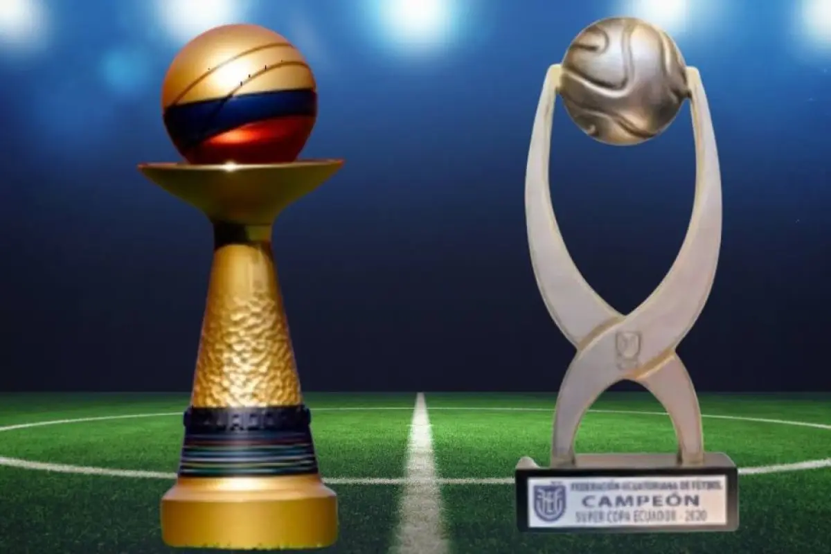 Los trofeos de la Copa Ecuador y Supercopa Ecuador