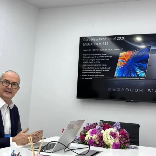 TECNO presentó los portátiles Megabook S14 y T14 Air para España en el MWC 2026