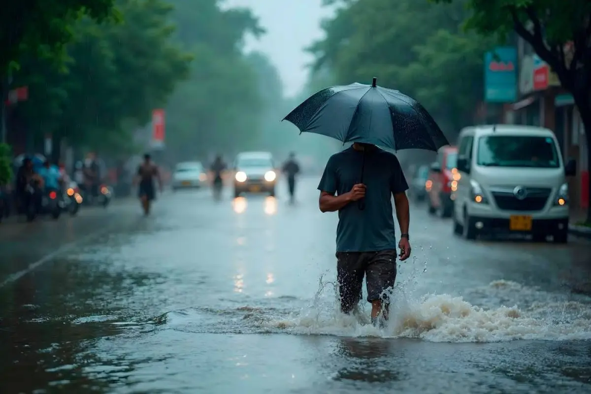 Inundaciones por lluvias en Ecuador bajo advertencia número 15 del Instituto Nacional de Meteorología