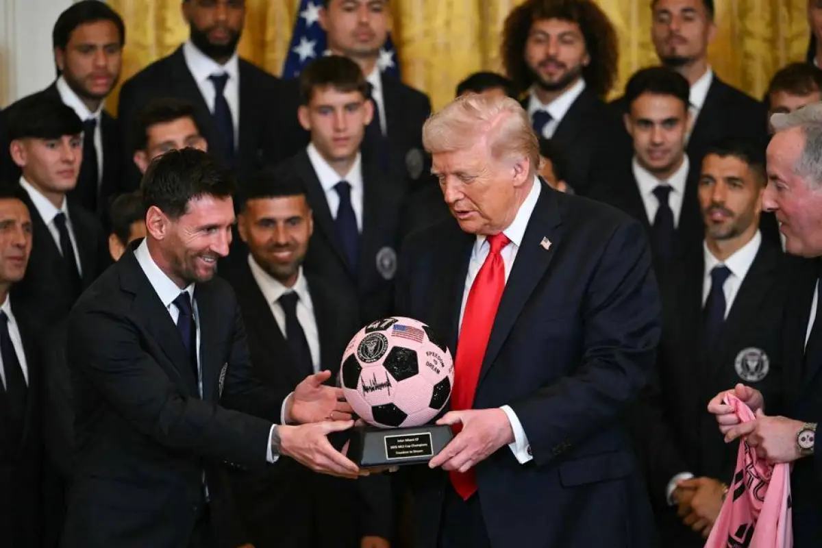 Messi se reúne con Trump en la Casa Blanca durante la visita del Inter de Miami