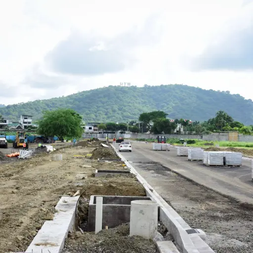 La nueva calle VT0 que se construye en Portoviejo, estaría lista en mayo