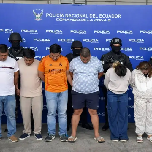 Operativo desmantela red de la mafia albanesa en Ecuador con 16 detenidos y más de 7 toneladas de droga incautadas tras investigación con Europol y Países Bajos