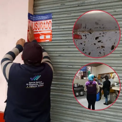 ¿Cevicucaracha? Arcsa clausura cevichería en Chillanes, provincia de Bolívar, por graves presencia de plagas