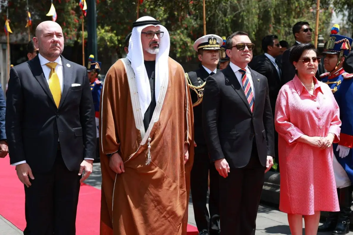 Así fue la visita del Príncipe Heredero de Abu Dabi a Carondelet y los acuerdos firmados, redes sociales