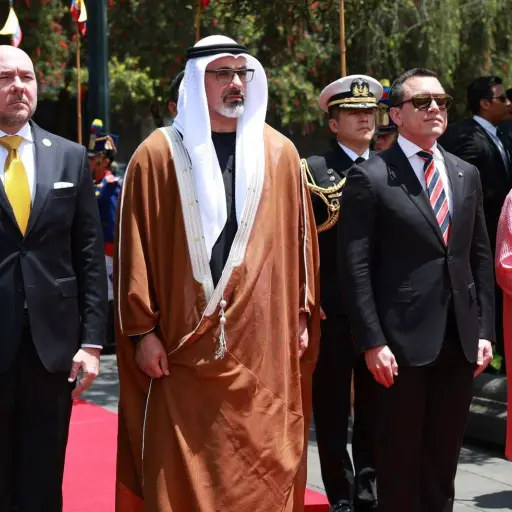 Así fue la visita del Príncipe Heredero de Abu Dabi a Carondelet y los acuerdos firmados