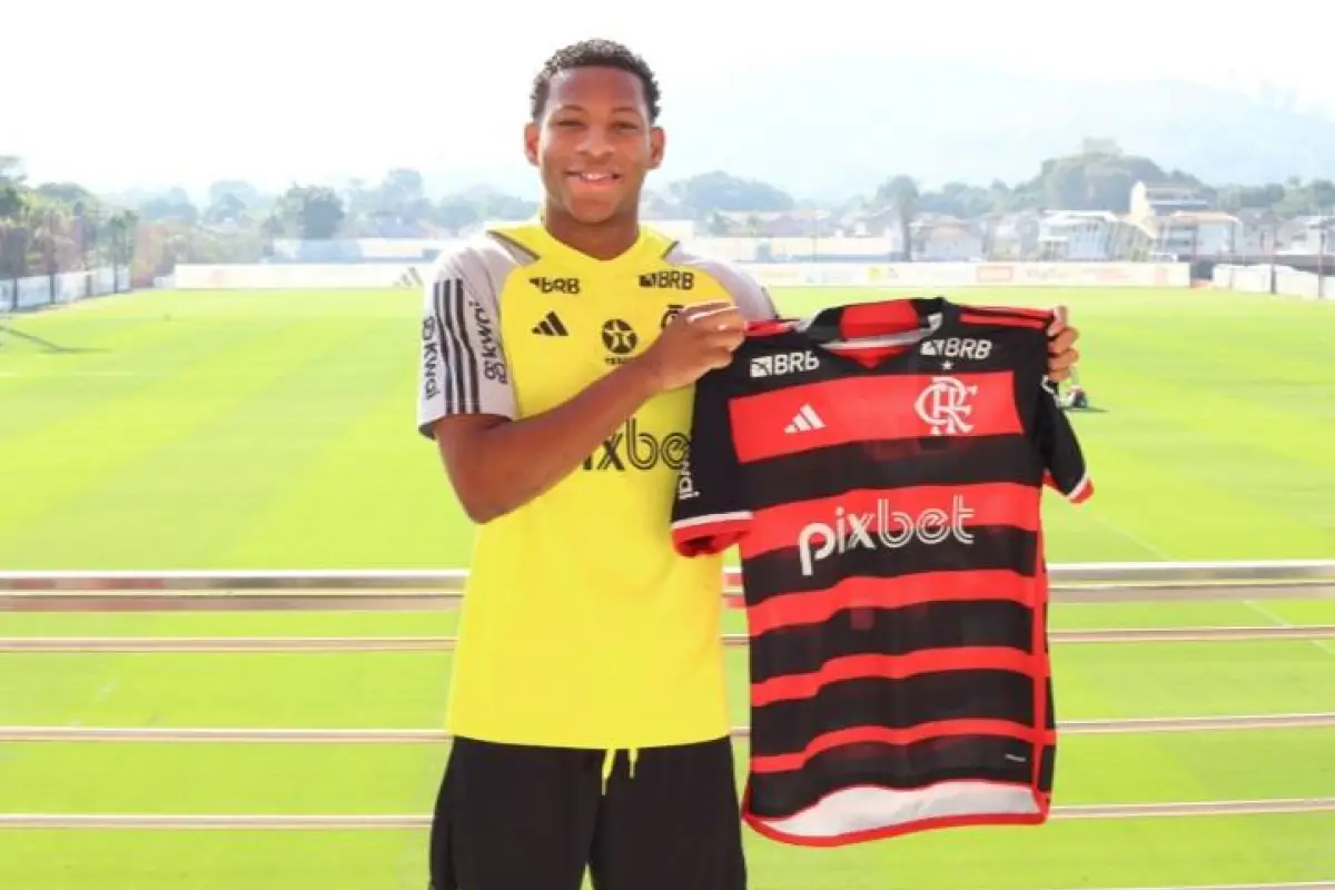 Gonzalo Plata, jugador ecuatoriano del Flamengo de Rio de Janeiro