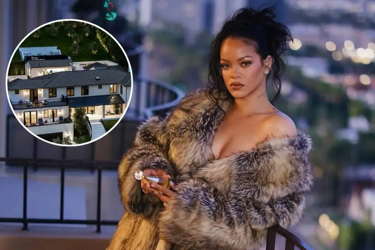 La cantante Rihanna estaba dentro de su mansión al momento del tiroteo. 