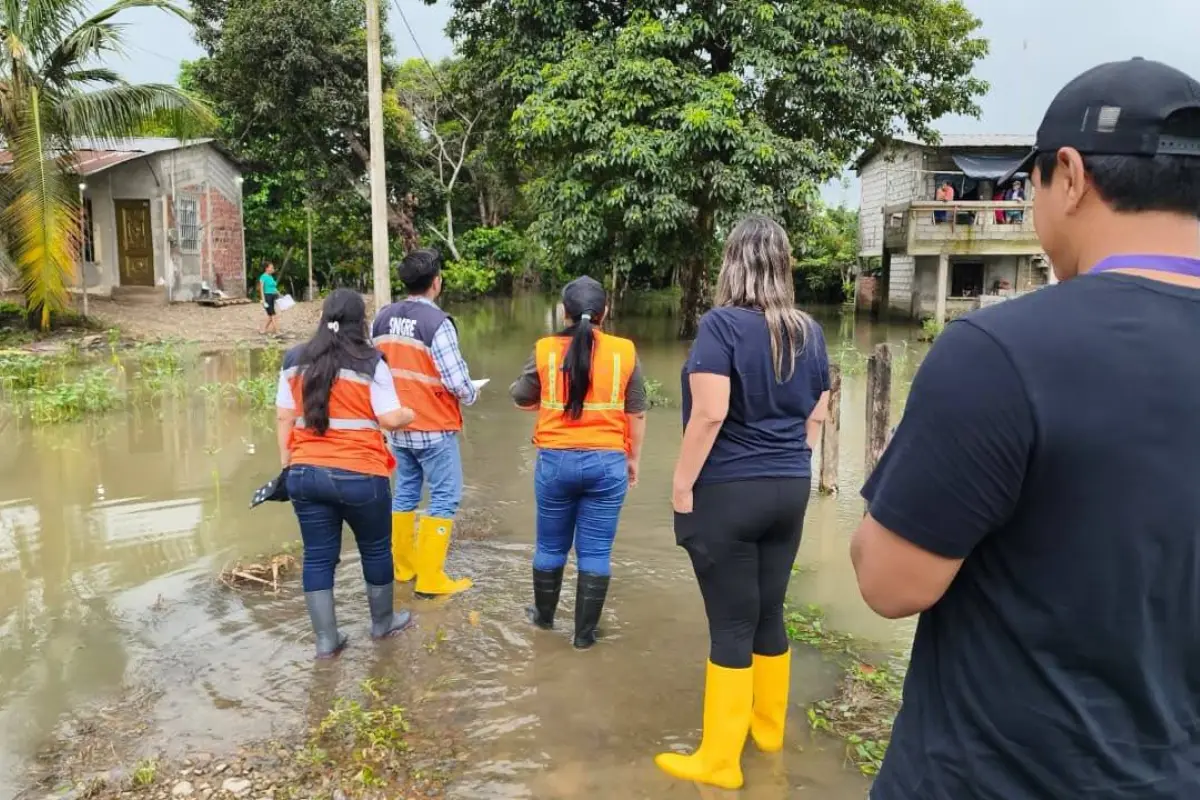 Lluvias en Ecuador afectan a 13 provincias con inundaciones y deslizamientos en la temporada invernal 2026