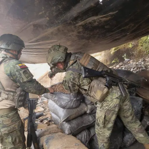 Destruyen campamentos y materiales usados en minería ilegal en Imbabura