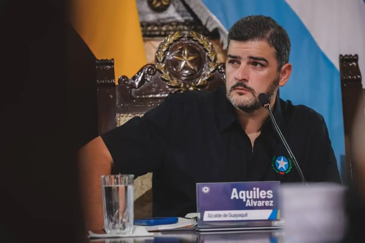 El alcalde de Guayaquil Aquiles Alvarez., X: @aquilesalvarez