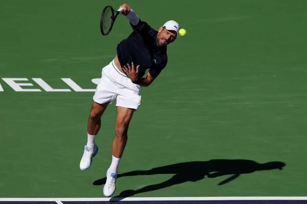 Novak Djokovic avanzó a octavos de final del Masters 1000 de Indian Wells