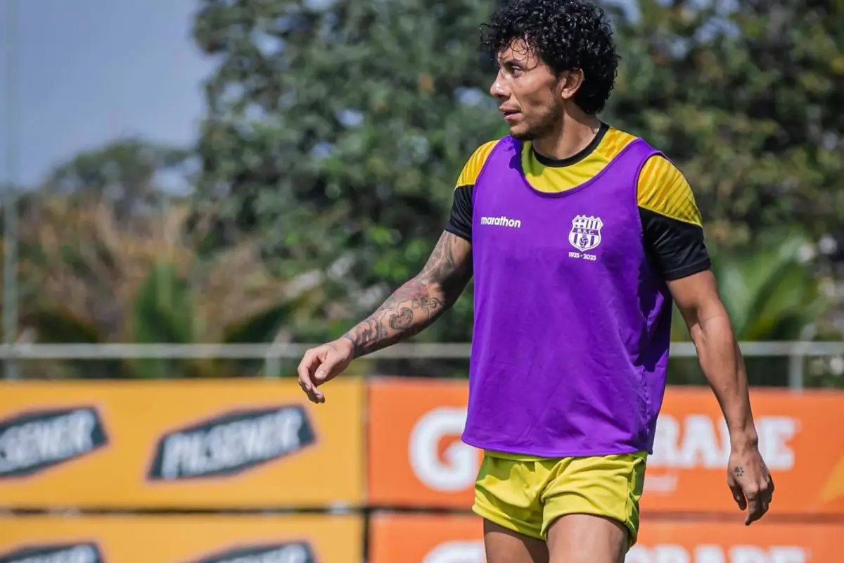 Joao Rojas durante un entrenamiento con Barcelona SC., IG: Joao Rojas