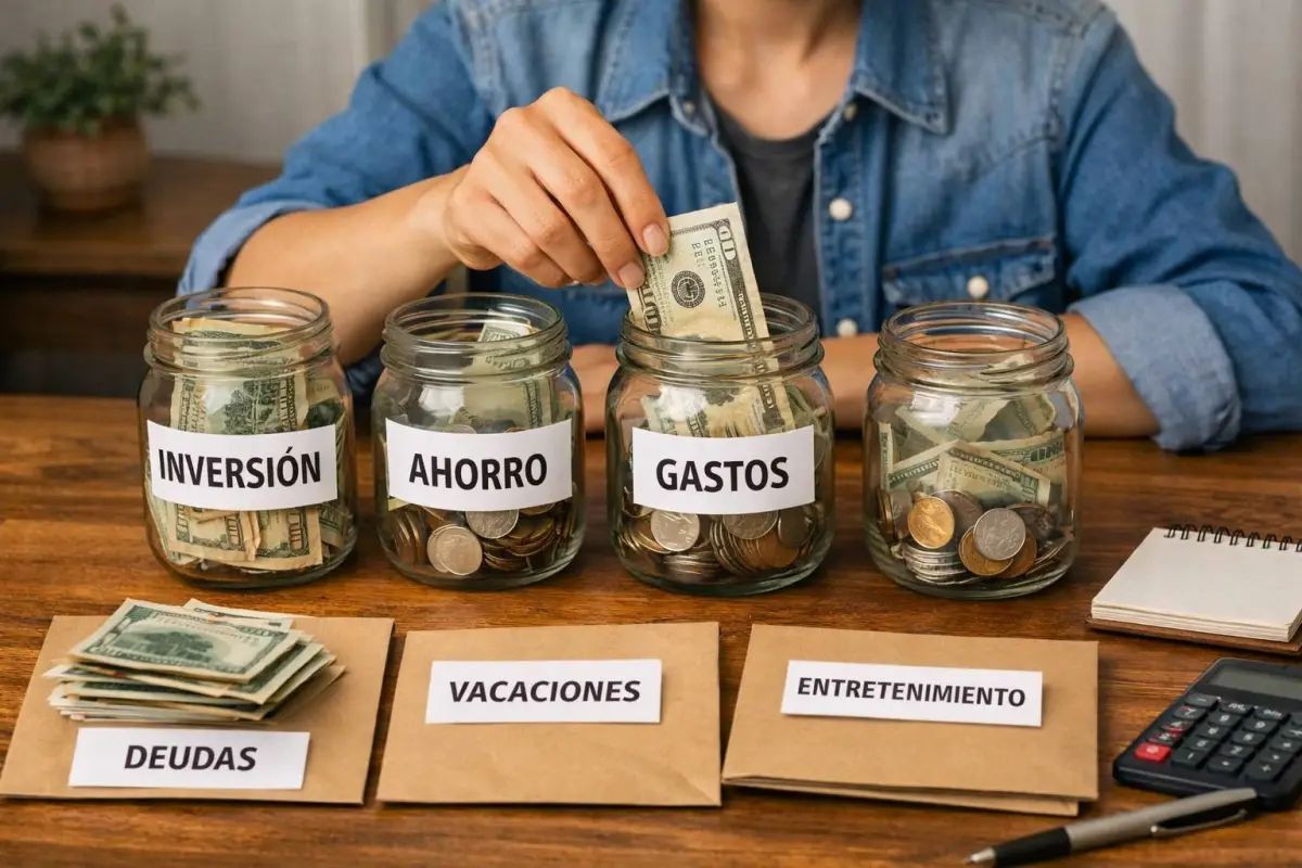 Además del ahorro, los expertos recomiendan dividir las utilidades en tres componentes principales: ahorro, pago de deudas y consumo., Inteligencia Artificial. 