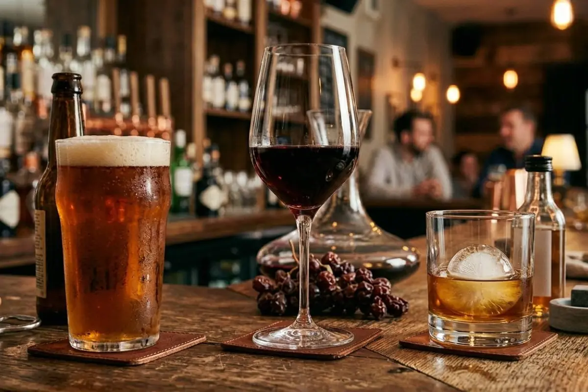Los efectos de la cerveza, vino y licor son distintos en la salud. 