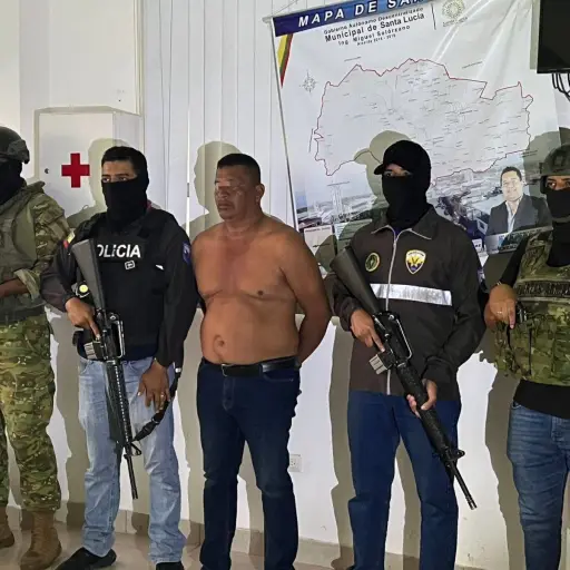 Capturan en Guayas a presunto líder de sicarios vinculado a Los Choneros