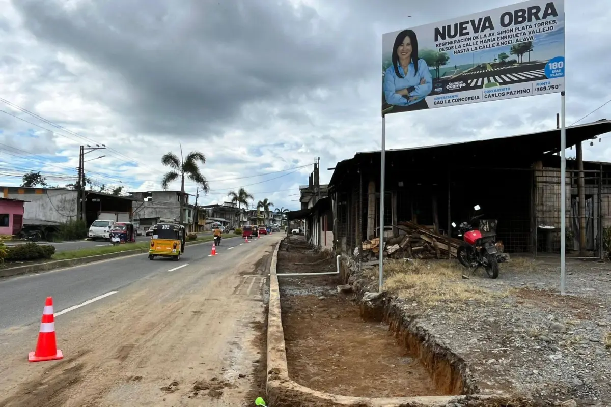 La obra en ejecución., Centro