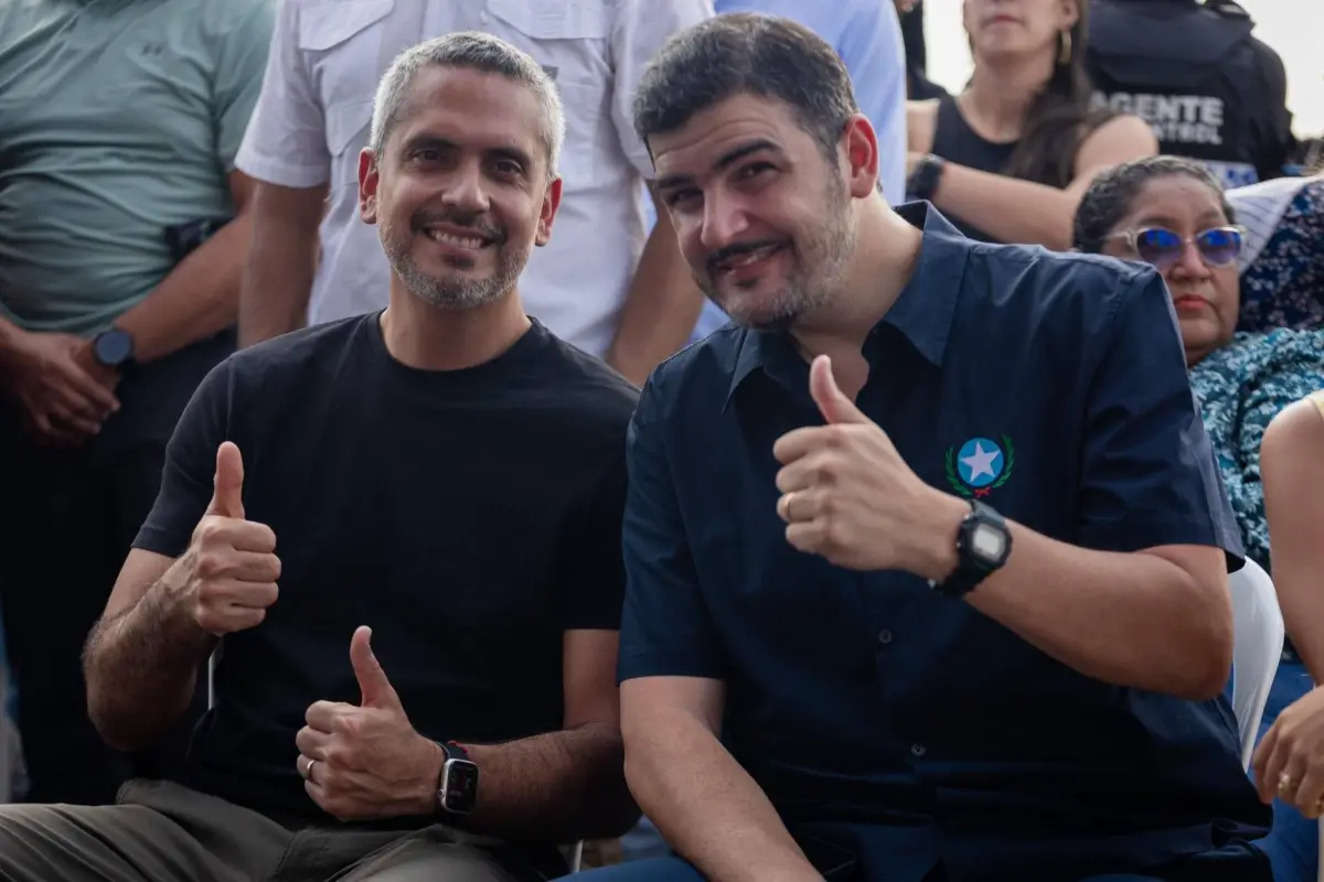 Raúl Chávez junto al alcalde de Guayaquil, Aquiles Alvarez., X: @Rauli_Chavez