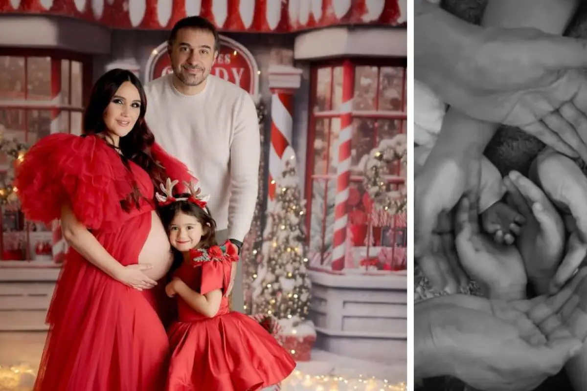 Dulce María anunció que su familia creció con un video (derecha).