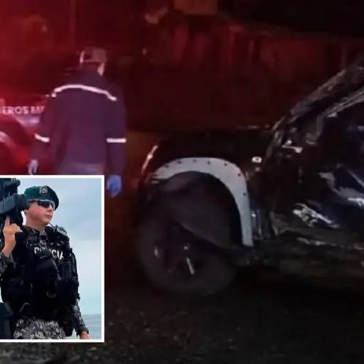 Agente del GIR, de Manta, falleció tras sufrir accidente de tránsito en la vía Alóag - Santo Domingo