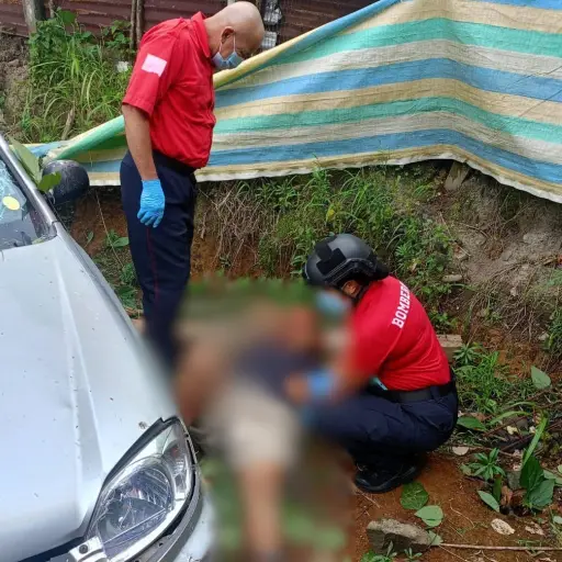 Vehículo pierde control y atropella a peatón en la vía Pedernales