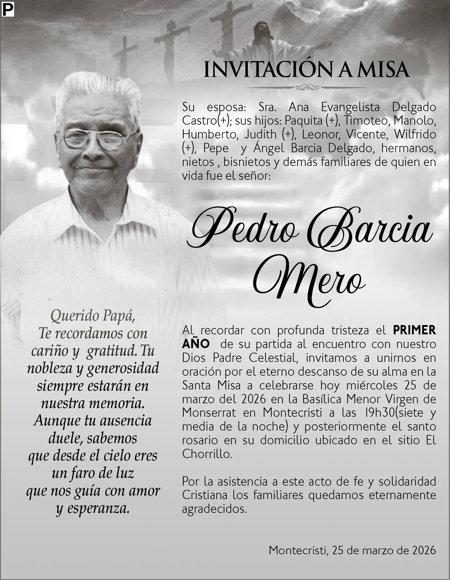 D3 MISA PEDRO BARCIA MERO, medios ediasa