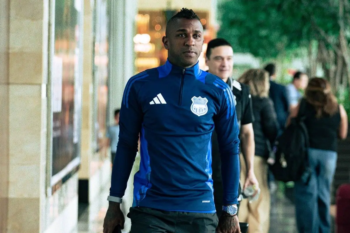 Miller Bolaños fue expulsado en el partido ante Mushuc Runa., Emelec.