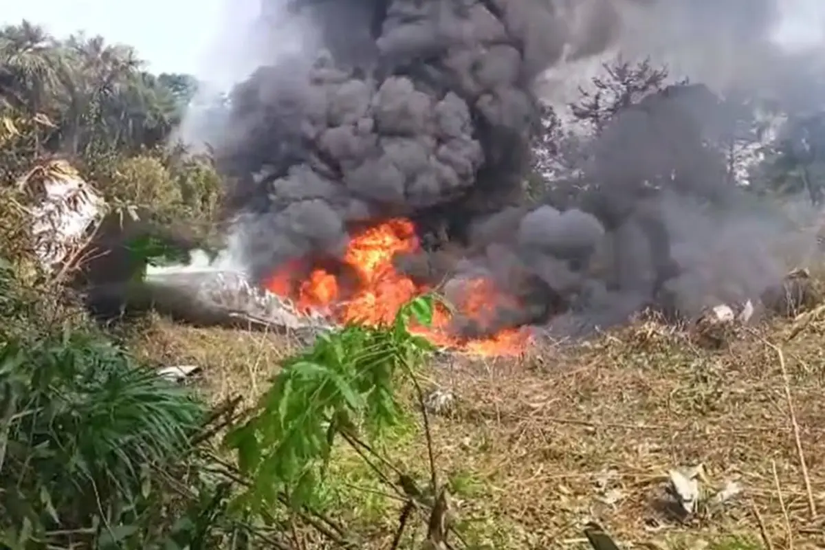Algunos militares que sobrevivieron al accidente del avión de la FAC en Puerto Leguízamo, Putumayo., Captura video.