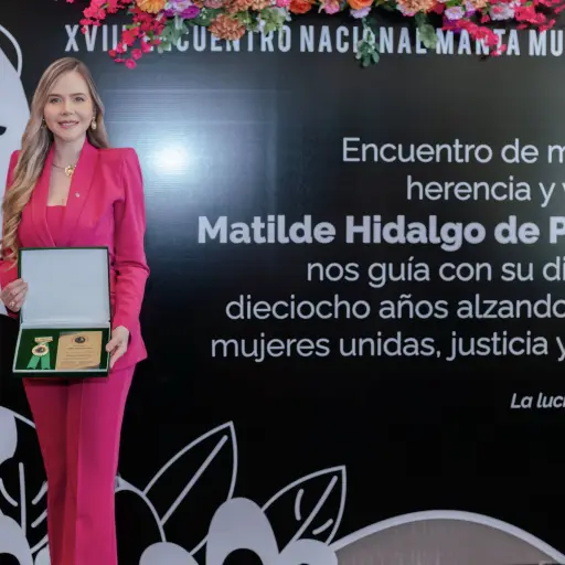 XVIII Encuentro Nacional Manta Mujer 2026. Reconocimiento Nacional “Matilde Hidalgo de Prócel”  a destacada líder social.
